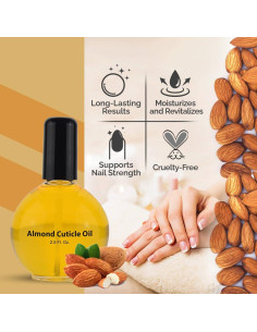 Aceite Revitalizante para Cutículas PRO NAIL 70.87 ml Almendra 2