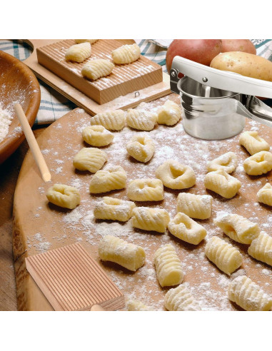 Juego de 4 Piezas para Gnocchi Patelai - Prensa, Rodillo, Paleta y Raspador