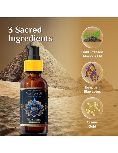 Aceite de Moringa Orgánico Puro 59.15ml - Hidratante Antienvejecimiento