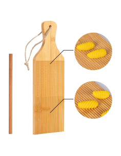 Tablero de Gnocchi 2 en 1 Haoideo de Bambú - Manual