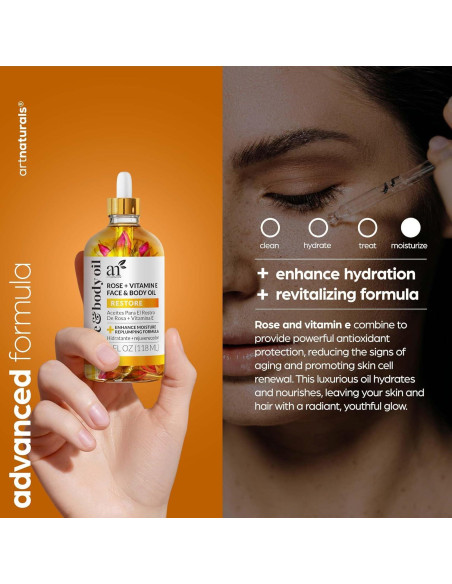 Aceite Facial Orgánico Artnaturals 113ml - Hidratante Antienvejecimiento