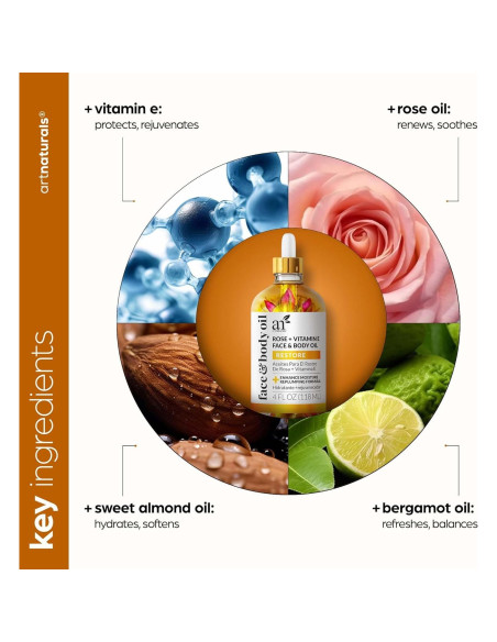Aceite Facial Orgánico Artnaturals 113ml - Hidratante Antienvejecimiento