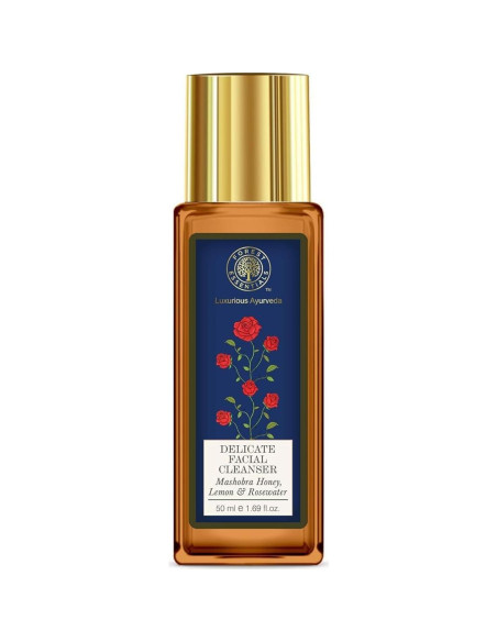 Set de Limpiadores Faciales Forest Essentials 50ml - Azafrán Neem y Agua de Rosas