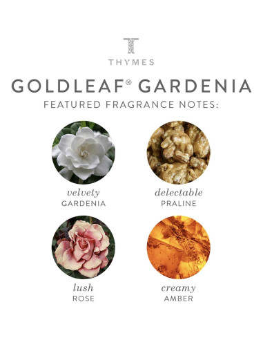 Jabón de Baño Lujo Thymes Goldleaf Gardenia 170g
