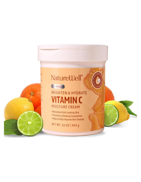 Crema Hidratante de Vitamina C Nature Well 453g - Piel Radiante Crema Hidratante de Vitamina C Nature Well 453g - Piel Radiante