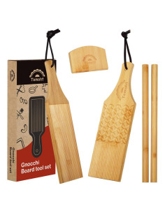 Juego de Tabla de Gnocchi Temoht - 2 Tablas, 2 Rodillos, Cortador