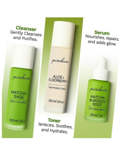 Toner Facial Orgánico Purekure con Aloe y Saúco 100 mL 2
