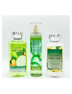 Conjunto de Baño Melón y Pepino Bath & Body Works 3 Piezas