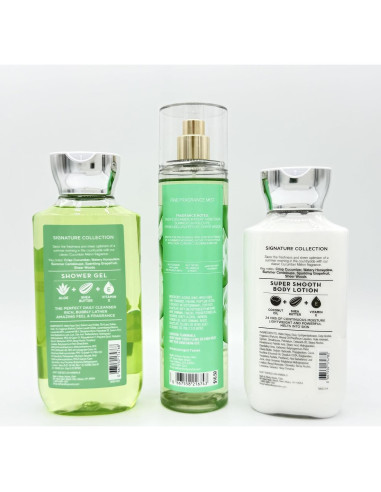 Conjunto de Baño Melón y Pepino Bath & Body Works 3 Piezas