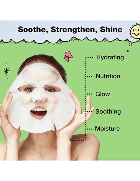 Mascarilla de Tela Hidratante Dancing Whale Ultra Cica 10 Hojas