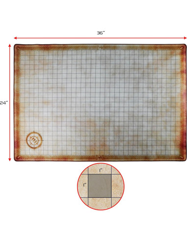 Tapete RPG Deluxe ENHANCE 60x90cm Borrable con Bolsa