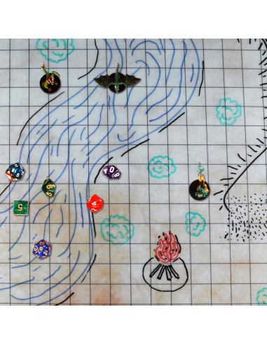 Tapete RPG Deluxe ENHANCE 60x90cm Borrable con Bolsa