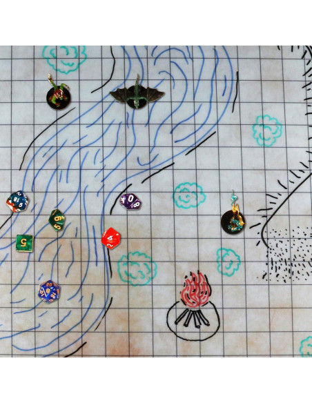 Tapete RPG Deluxe ENHANCE 60x90cm Borrable con Bolsa