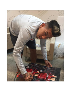 Foto firmada de Roberto Firmino Liverpool 45.72x30.48cm 2