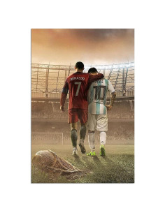 Póster Motivacional de Fútbol Mofanmi - Messi y Ronaldo 40x60cm