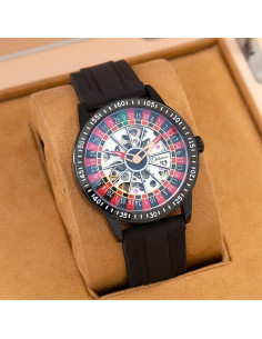 Reloj Mecánico Esqueleto Carlien para Hombres 42mm Acero Inoxidable 2