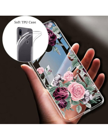 Funda ZTE Blade A33s KJYFOANI con Soporte Rotatorio 360 Rosa