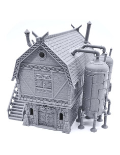 Cervecería Medieval 3D EnderToys para RPG y Wargames 28mm