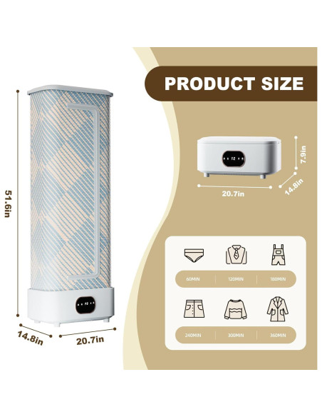 Máquina de Planchar y Secar Ropa Jueraori HGJ001 1000W Plegable