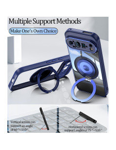 Funda Protectora Google Pixel 9 Pro XL Wousunly Azul Grado Militar 2