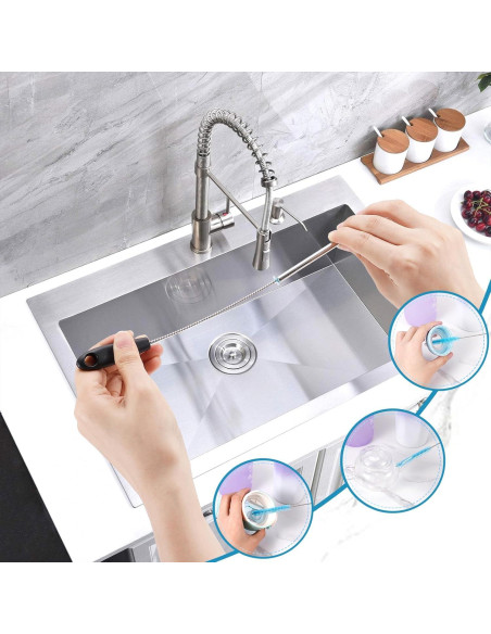 Juego de 6 Cepillos de Limpieza de Botellas ISSHU - Mango Largo Juego de 6 Cepillos de Limpieza de Botellas ISSHU - Mango Largo