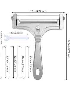 Cortador de Queso de Alambre Gosknor 6 Piezas Acero Inoxidable 2