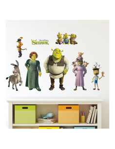 Calcomanías de Pared WALL PALZ Shrek - Set de 8 Stickers Vinilo
