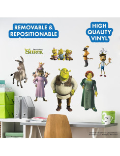 Calcomanías de Pared WALL PALZ Shrek - Set de 8 Stickers Vinilo 2