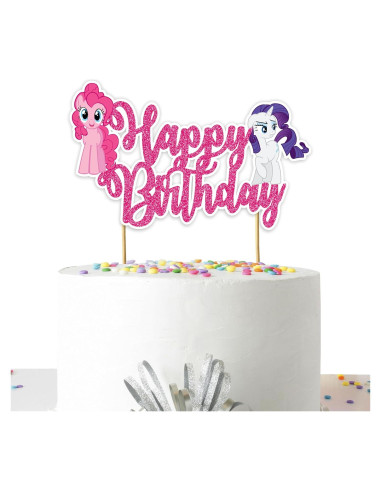 Adorno de Pastel de Cumpleaños Feliz Mi Pequeño Pony