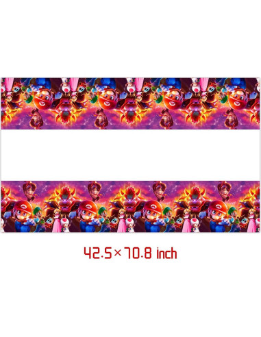 Suministros de Fiesta Mario Move 41 Pack - 20 Platos y 20 Servilletas