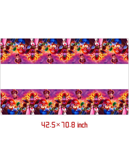 Suministros de Fiesta Mario Move 41 Pack - 20 Platos y 20 Servilletas