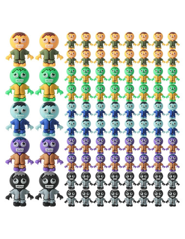 120 Figuras Mini Zombis PVC VioraWhite para Decoración Halloween