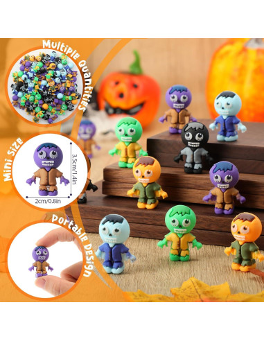 120 Figuras Mini Zombis PVC VioraWhite para Decoración Halloween