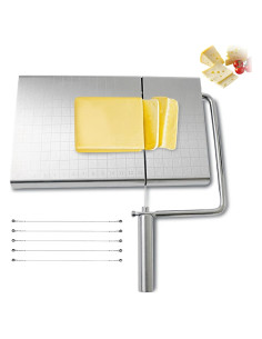 Cortador de Queso Ajustable Pet Time - Acero Inoxidable 13.5 cm