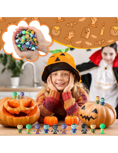 120 Figuras Mini Zombis PVC VioraWhite para Decoración Halloween