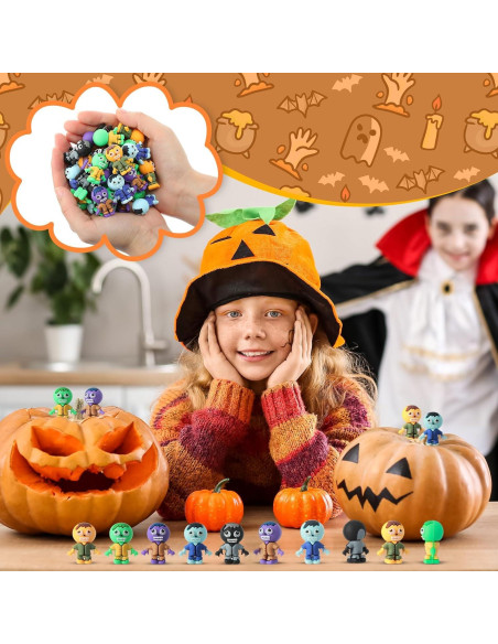 120 Figuras Mini Zombis PVC VioraWhite para Decoración Halloween