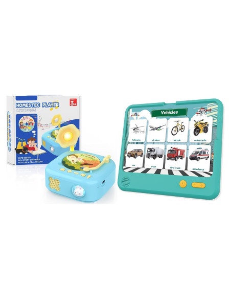 HOMESTEC Juguetes Educativos Bilingües con Fonógrafo
