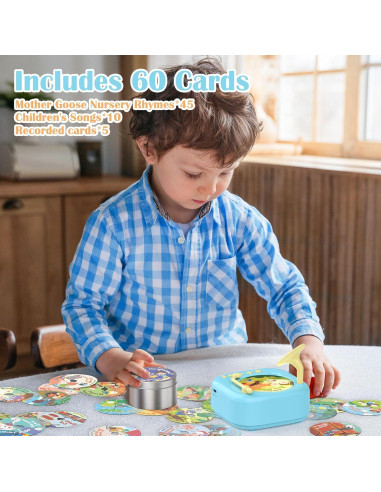 HOMESTEC Juguetes Educativos Bilingües con Fonógrafo