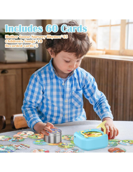 HOMESTEC Juguetes Educativos Bilingües con Fonógrafo