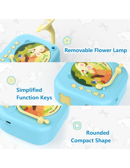 HOMESTEC Juguetes Educativos Bilingües con Fonógrafo