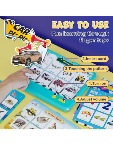 HOMESTEC Juguetes Educativos Bilingües con Fonógrafo