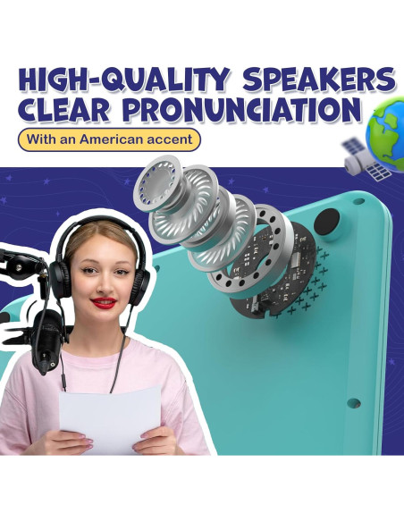 HOMESTEC Juguetes Educativos Bilingües con Fonógrafo