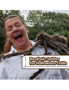 Araña Gigante Espeluznante RTBCHLFV 150cm para Halloween 2