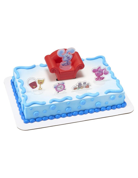 DecoSet Pistas de Blue y Tú - Adorno para Pastel 6 Piezas