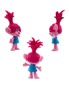 Figura Coleccionable Trolls Poppy Vestido Azul 8 cm Hasbro 2