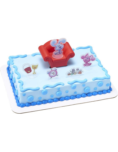 DecoSet Pistas de Blue y Tú - Adorno para Pastel 6 Piezas