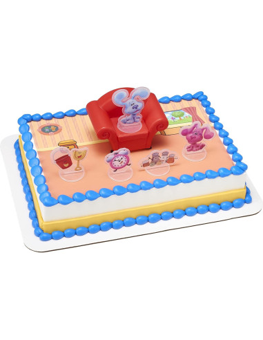 DecoSet Pistas de Blue y Tú - Adorno para Pastel 6 Piezas