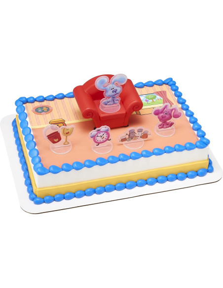 DecoSet Pistas de Blue y Tú - Adorno para Pastel 6 Piezas