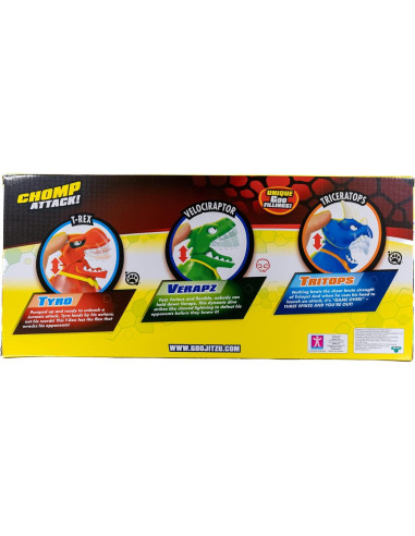 Goo Jit Zu Poder Dino Mega Paquete 3 Figuras 11cm
