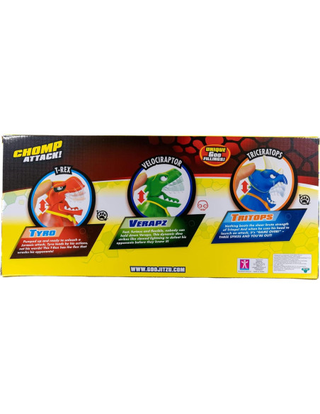 Goo Jit Zu Poder Dino Mega Paquete 3 Figuras 11cm